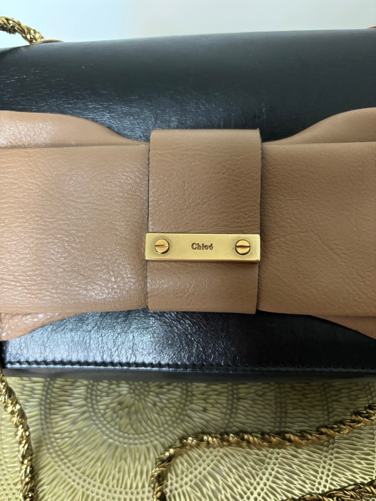 Chloe June Bow Shoulder Bag