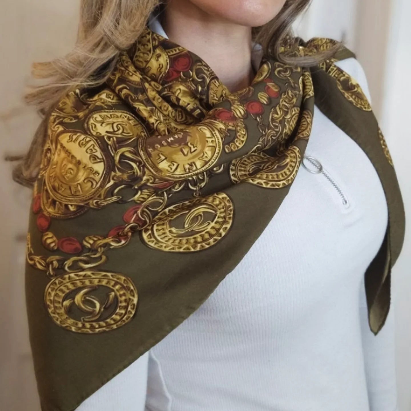 Chanel Silk Scarf