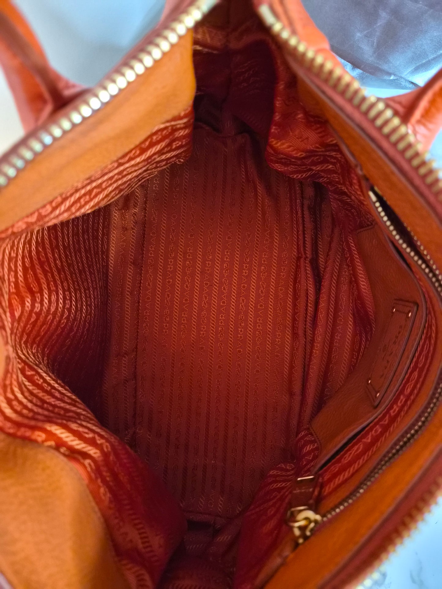 Prada Vitello Daino Bag with free labubu