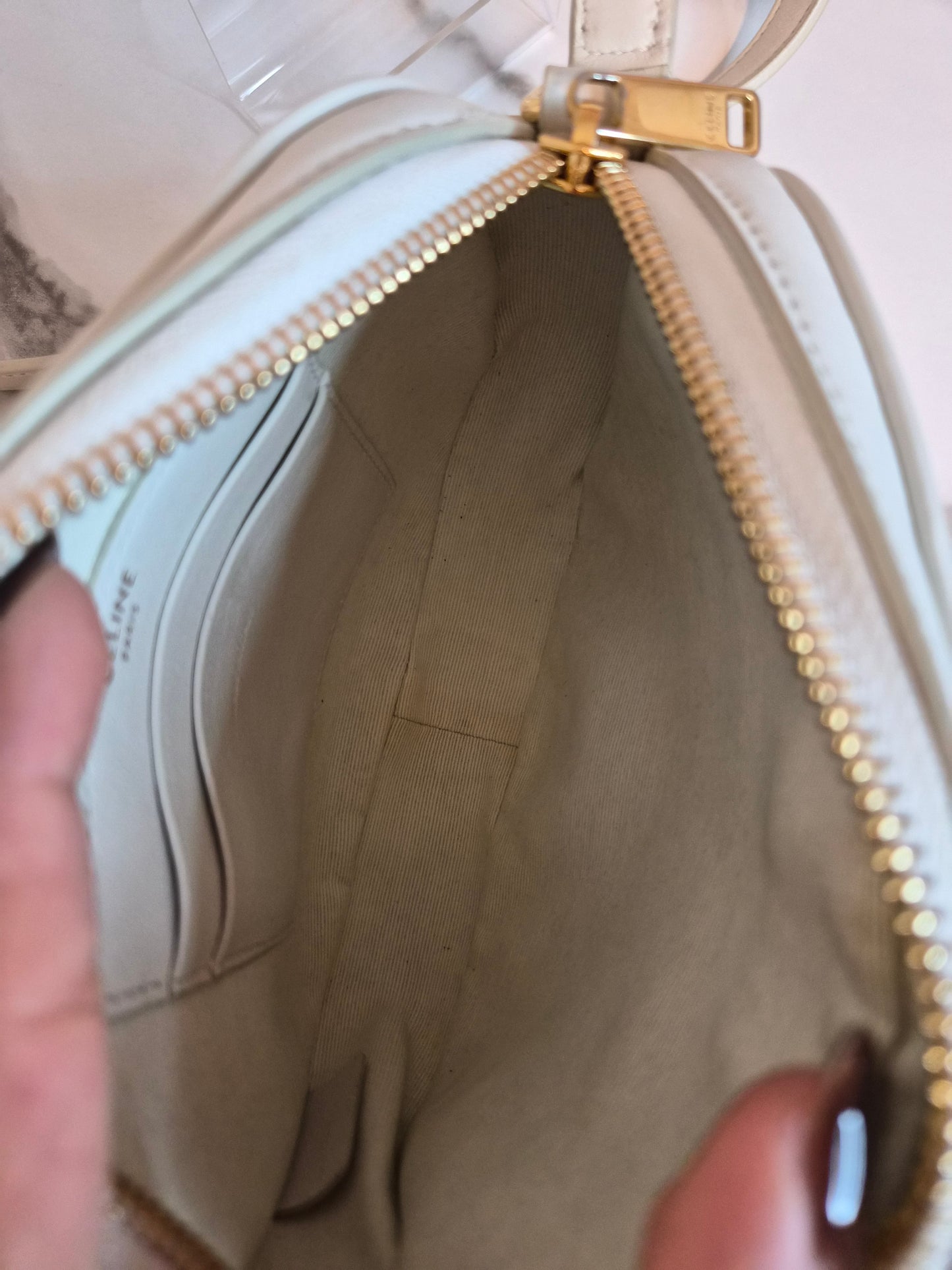 Celine White Crossbody Bag
