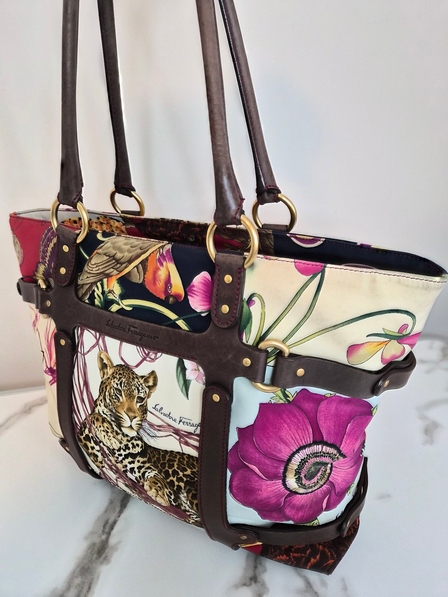 Ferragamo Leopard Jungle Bag