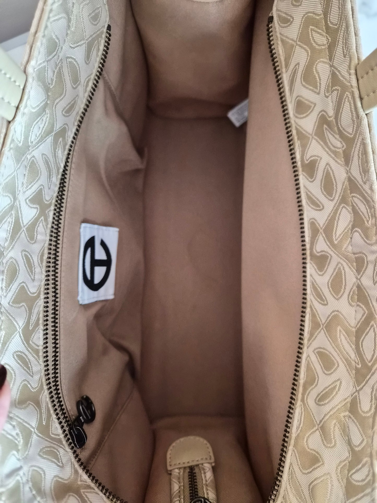 Telfar Monogram Cream Tote