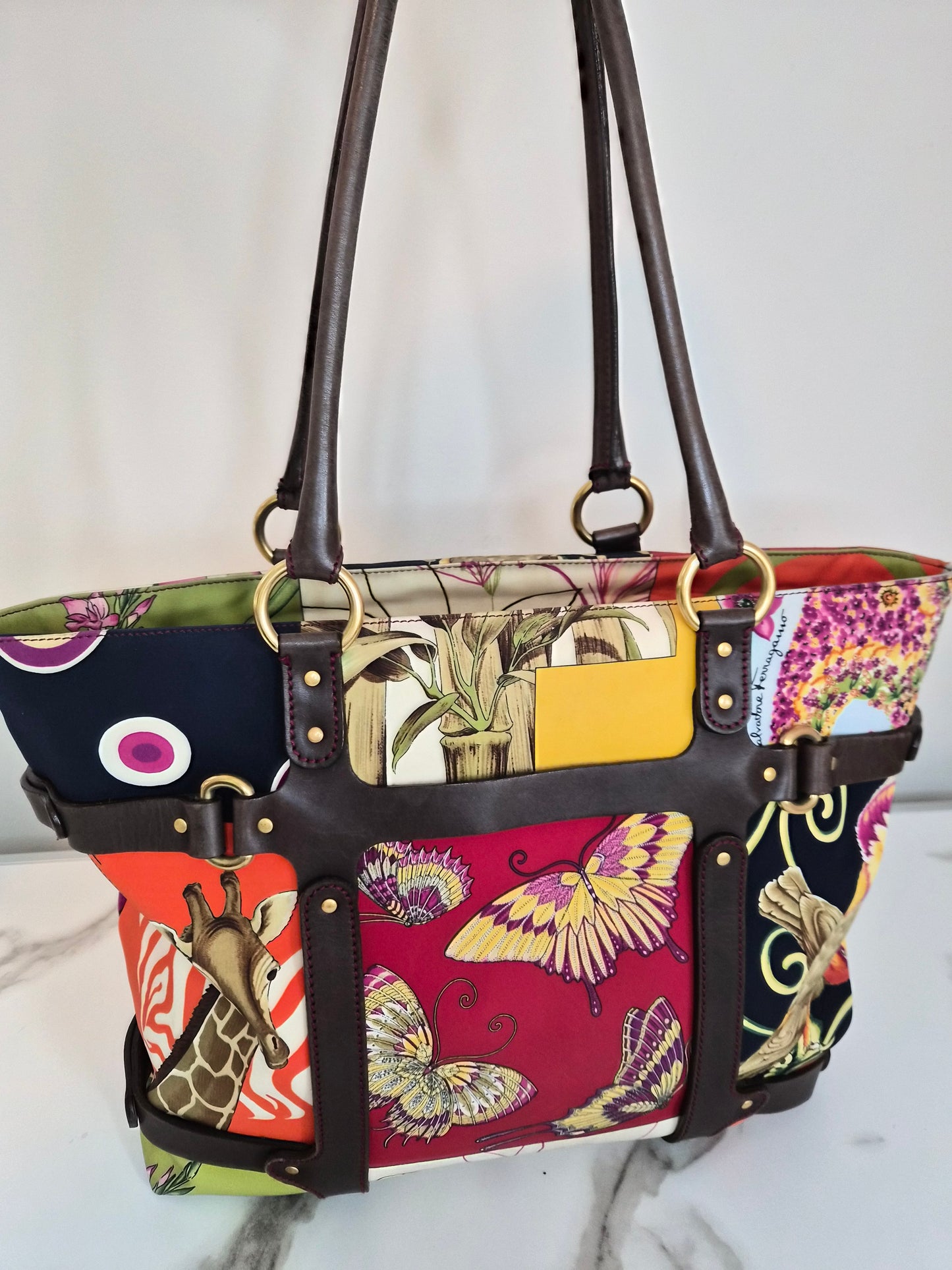 Ferragamo Leopard Jungle Bag