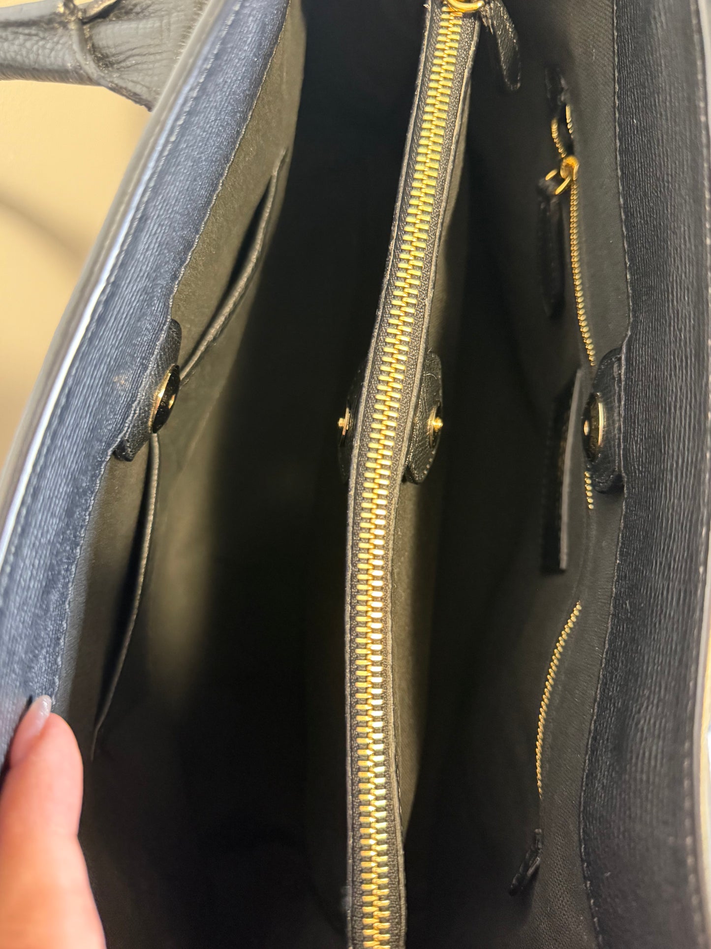 Burberry Small Navy Satchel/Crossbody Bag
