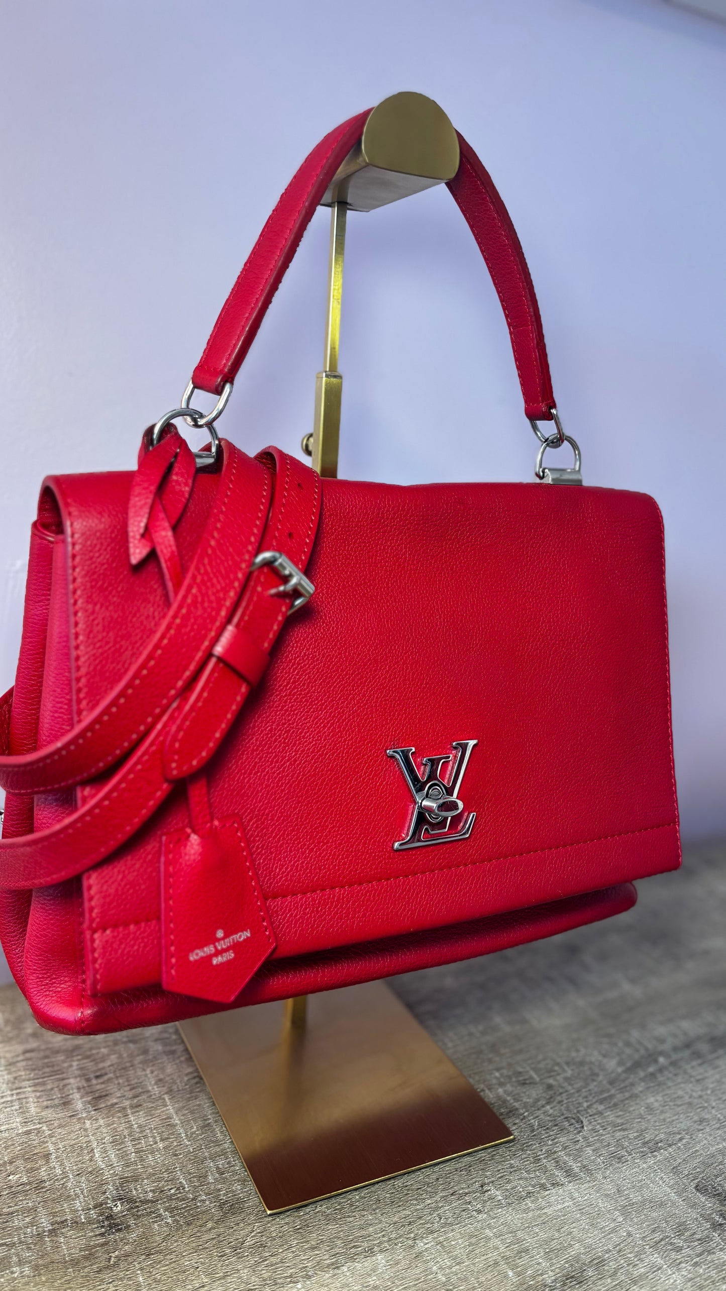 Louis Vuitton Red Lock Me Crossbody