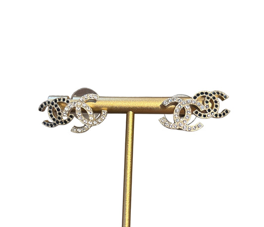 Chanel Double CC’s Pierced Earrings