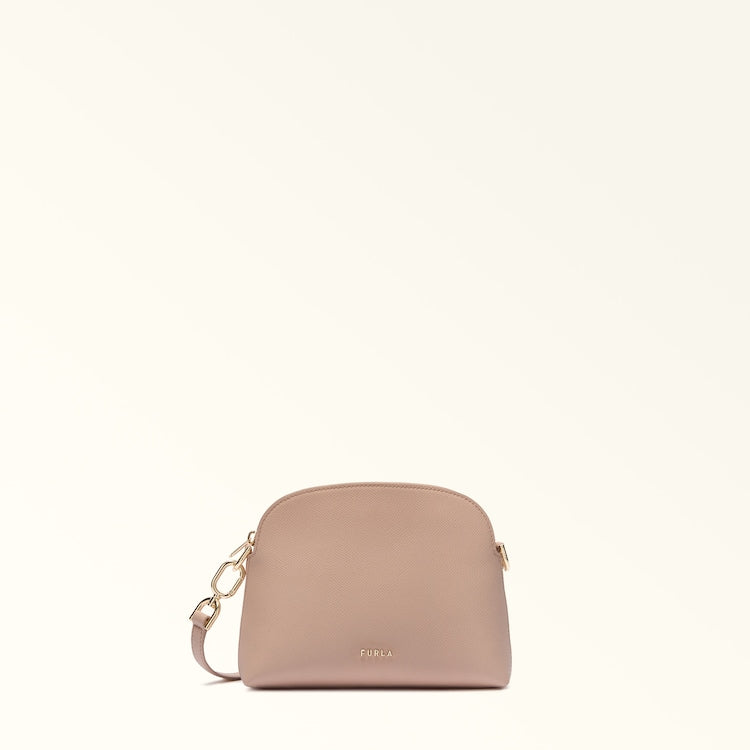 Furla Tan Dome Leather Crossbody