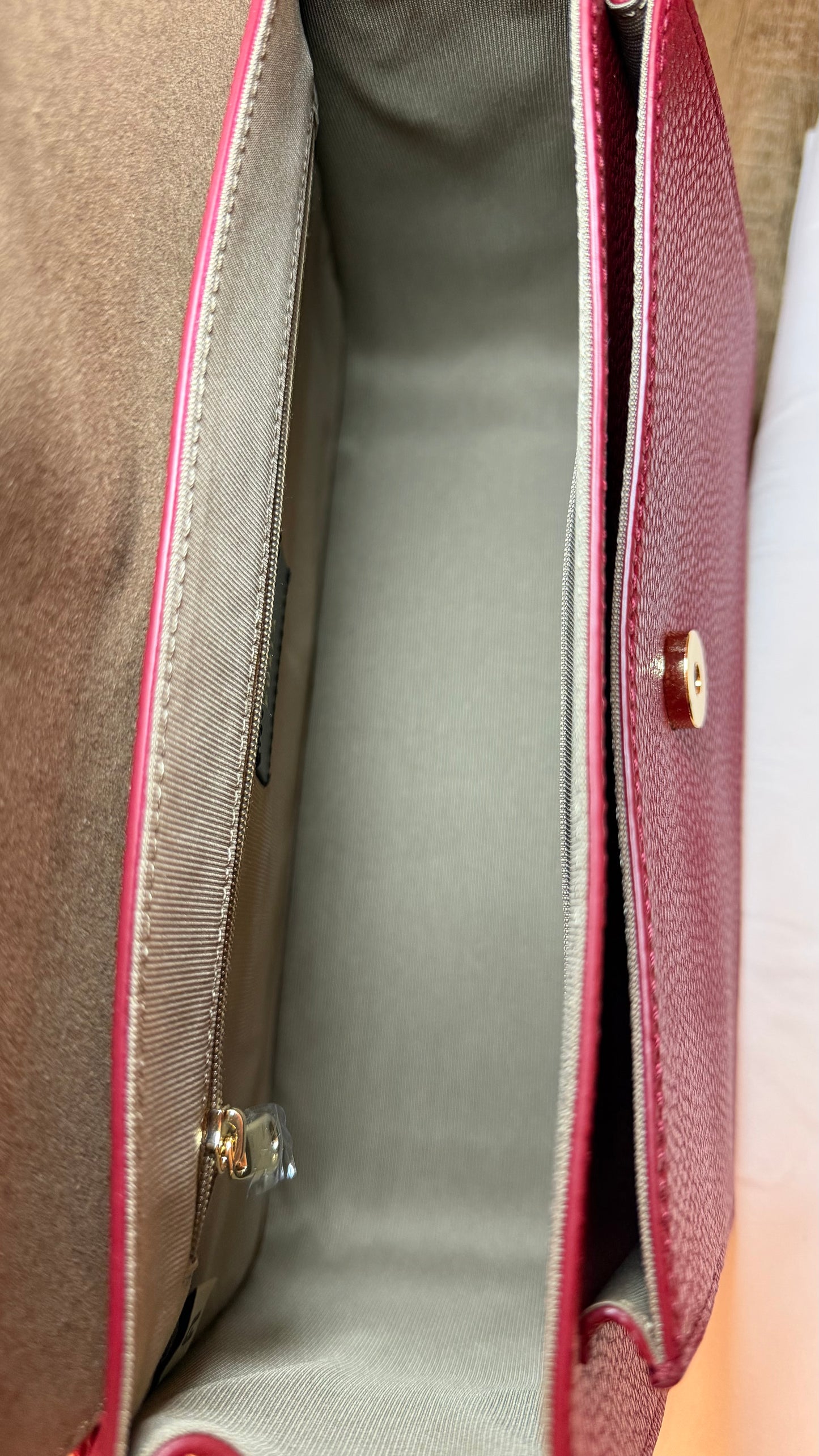 Furla Burgundy Top Handle/Crossbody