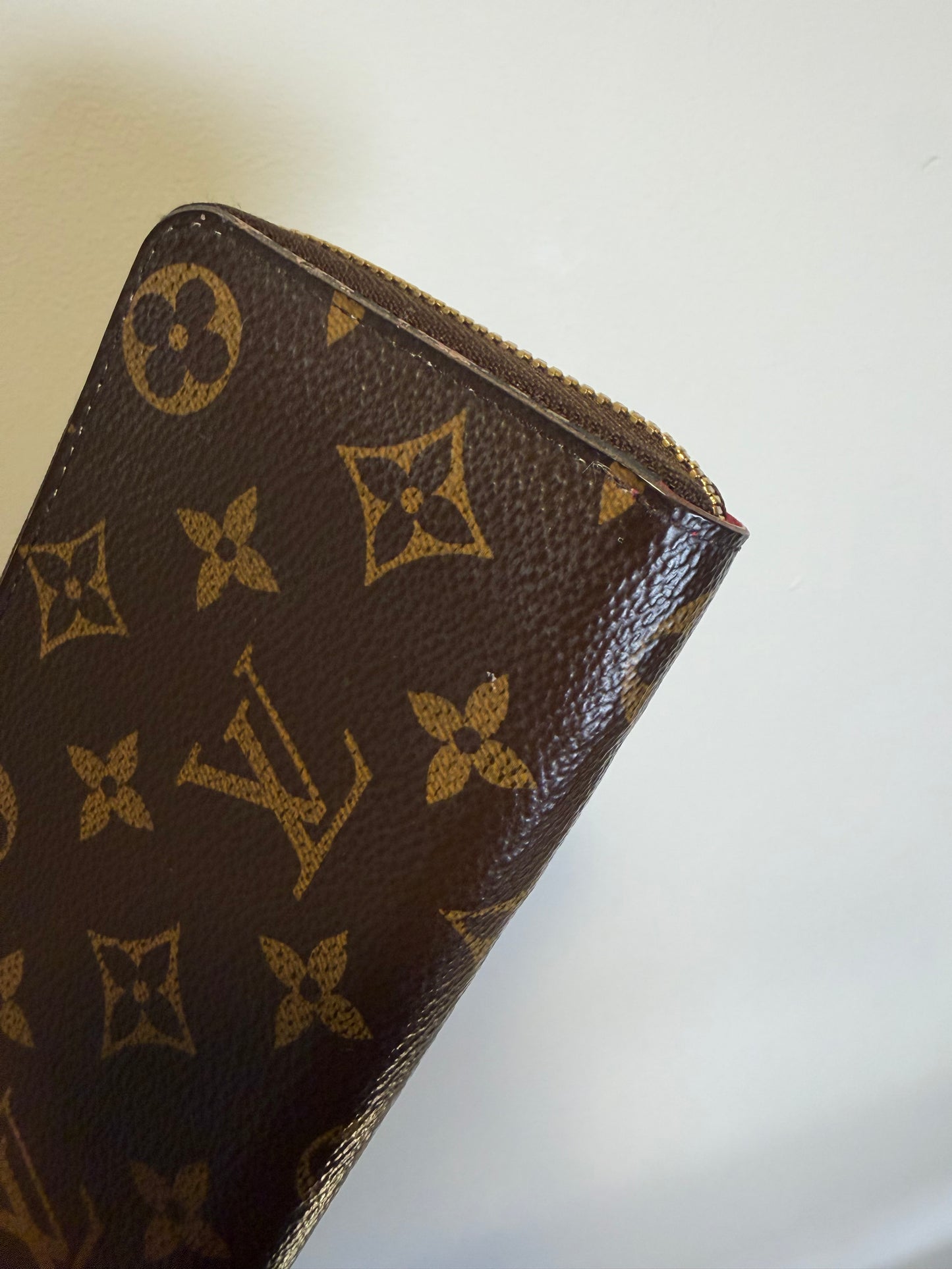 Louis Vuitton Clemence Monogram & hot pink interior