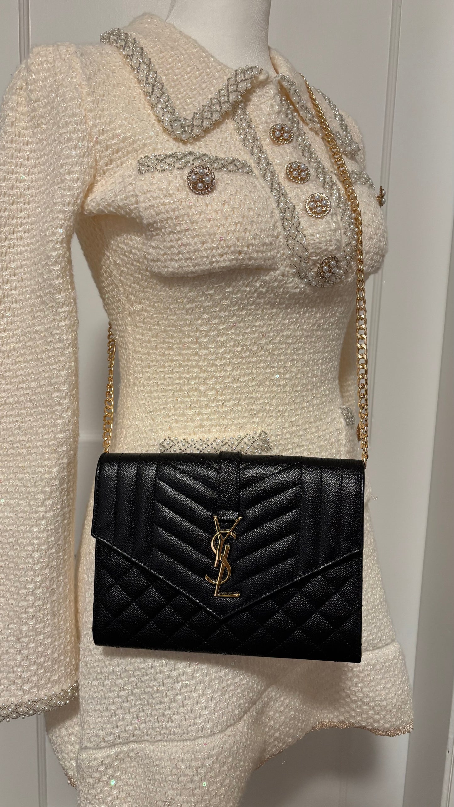 Saint Laurent Monogram envelope clutch