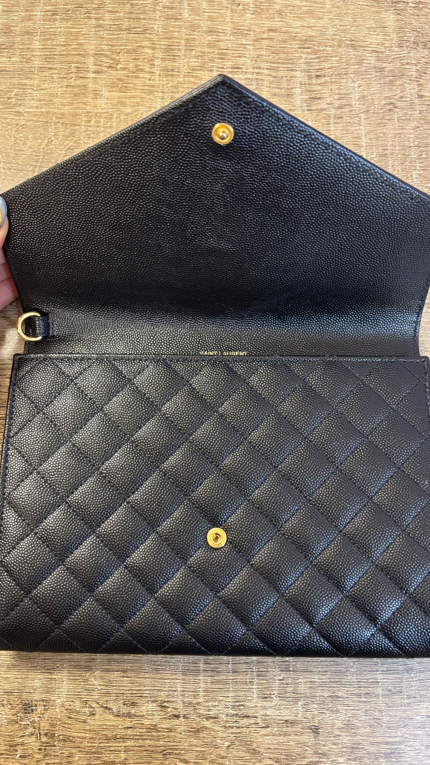 Saint Laurent Monogram envelope clutch