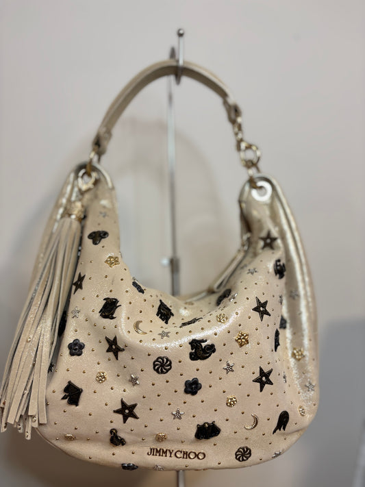 Jimmy Choo Zodiac Gold Hobo Bag
