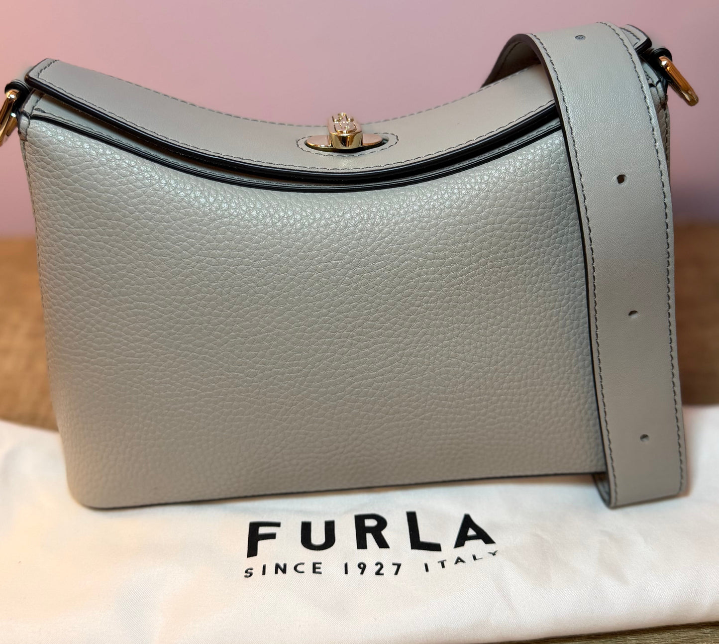 Furla Grey Shoulder Bag