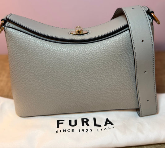 Furla Grey Shoulder Bag