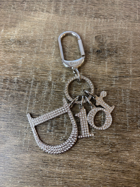 Dior Rhinestone Key Charm