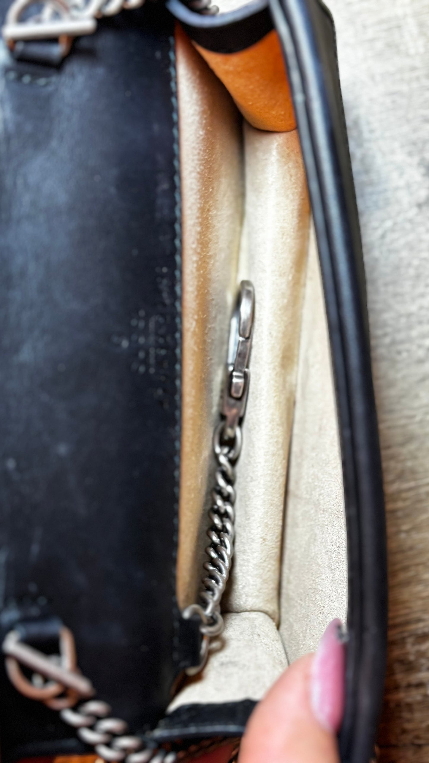 Gucci Dionysus Black Velvet Crossbody