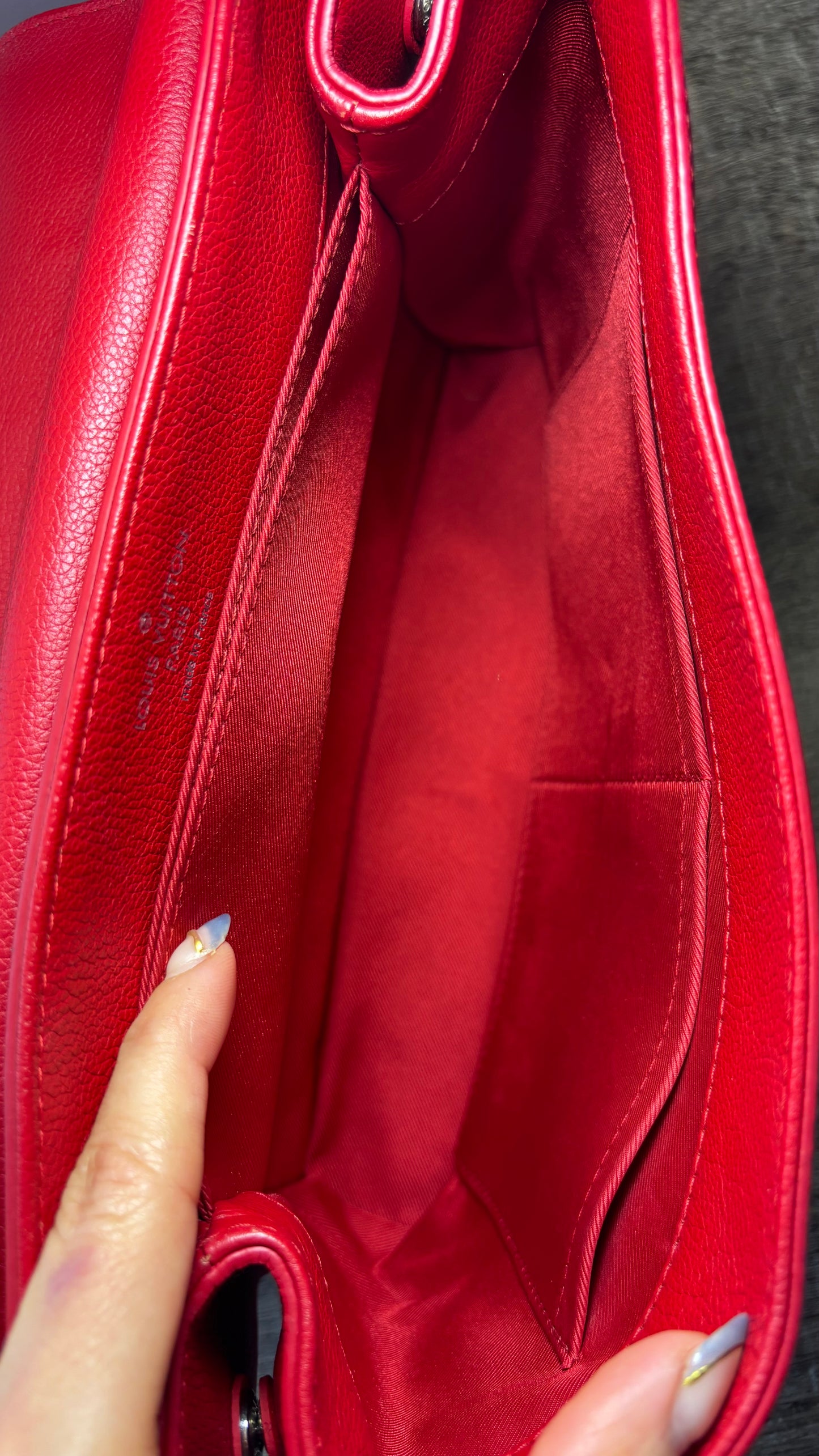 Louis Vuitton Red Lock Me Crossbody