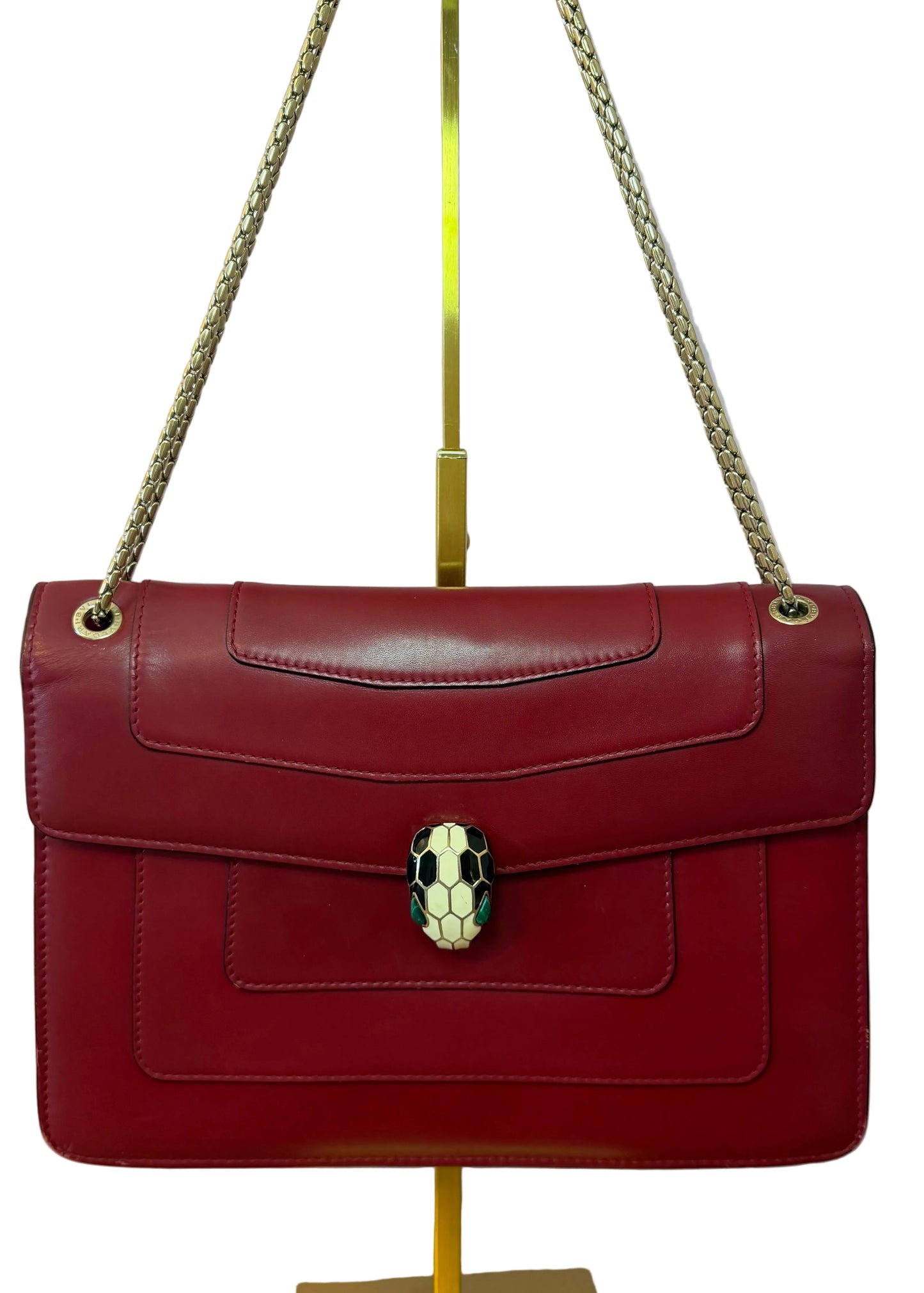 Bvlgari Deep Red Serpenti Bag
