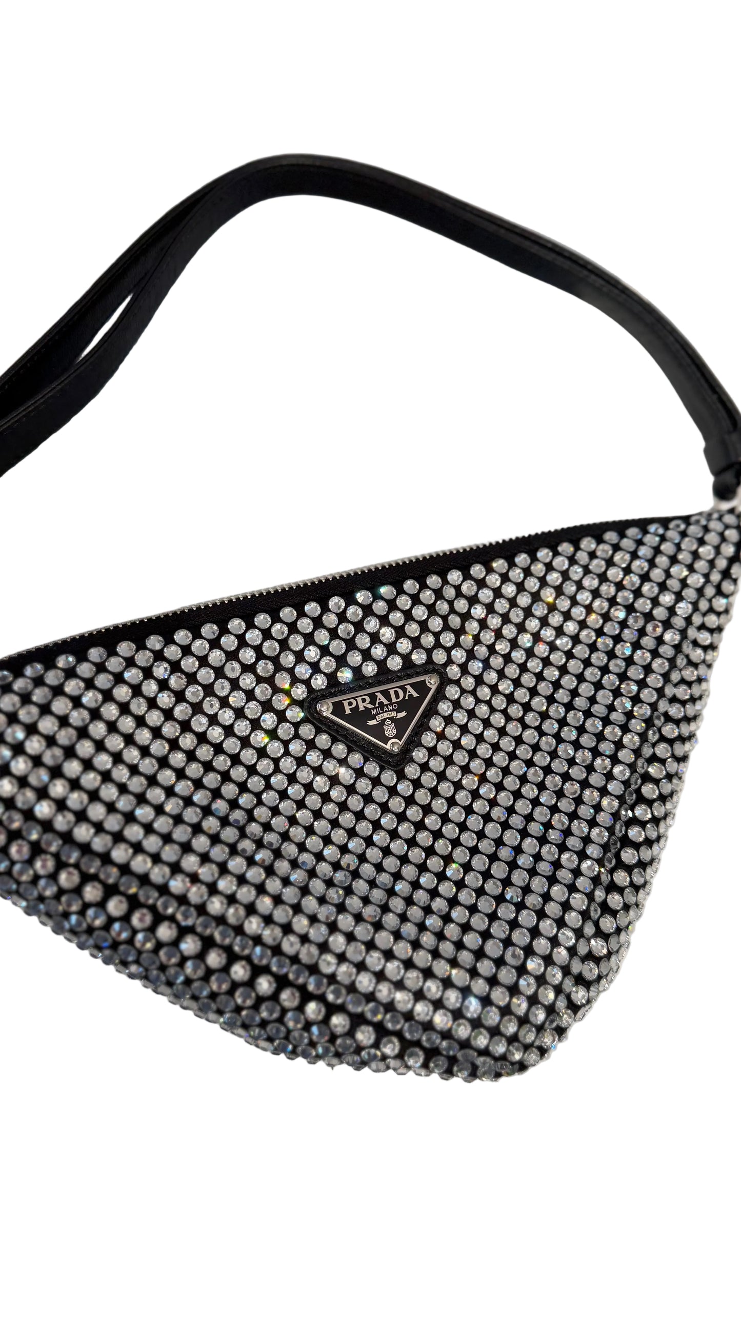 Prada Black Re-edition Embellished Bag