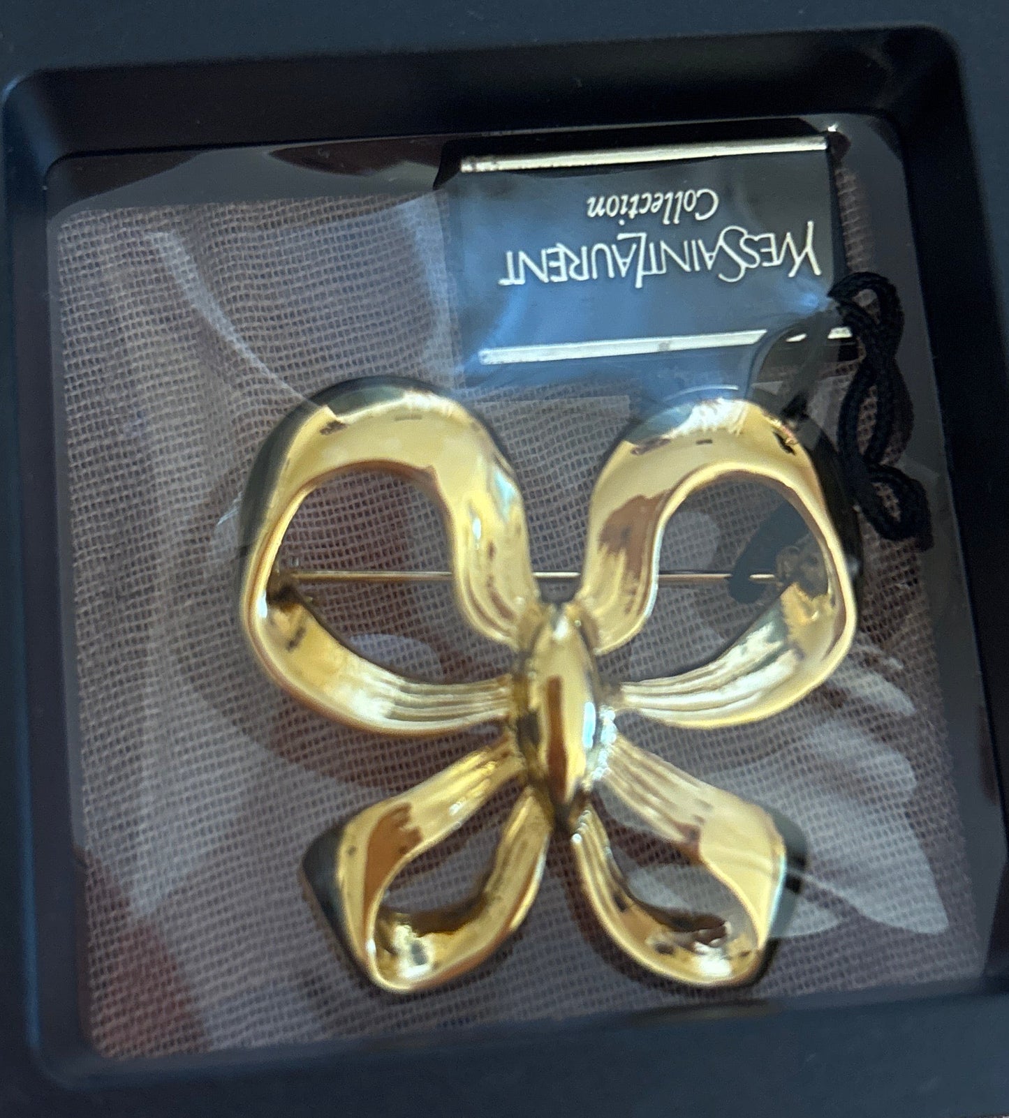 Ysl Ribbon Brooche