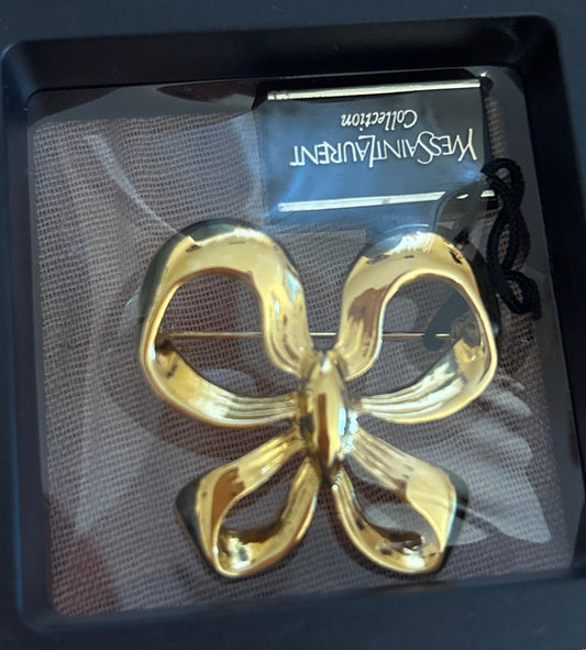 Ysl Ribbon Brooche
