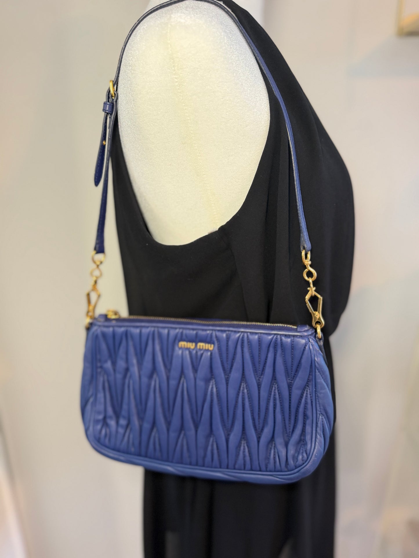 Miu Miu Blue Pochette