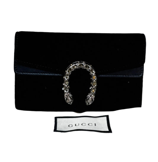 Gucci Dionysus Black Velvet Crossbody