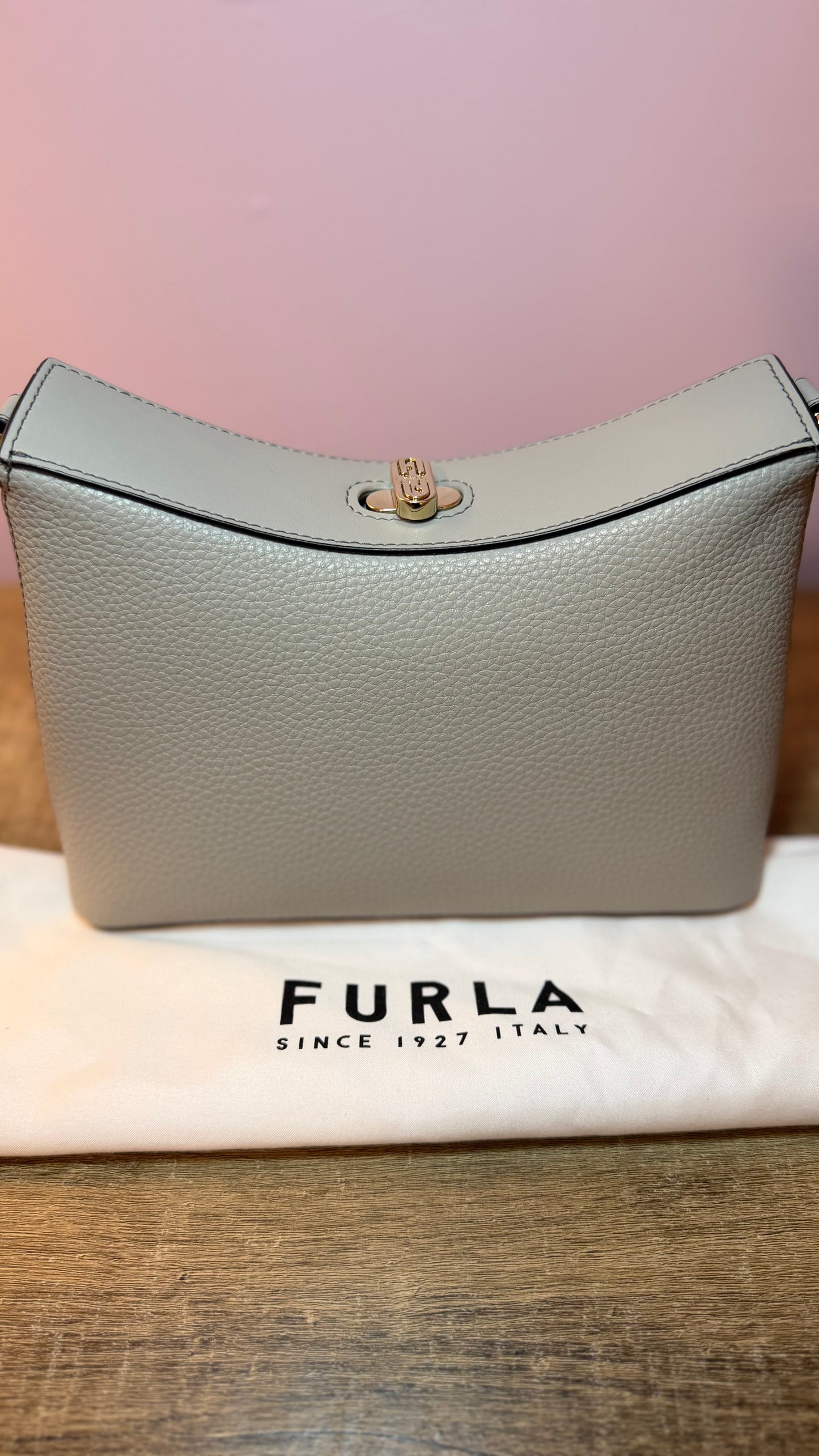 Furla Grey Shoulder Bag