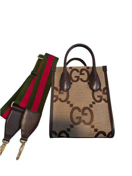 Gucci Jumbo GG Small Shopper Crossbody