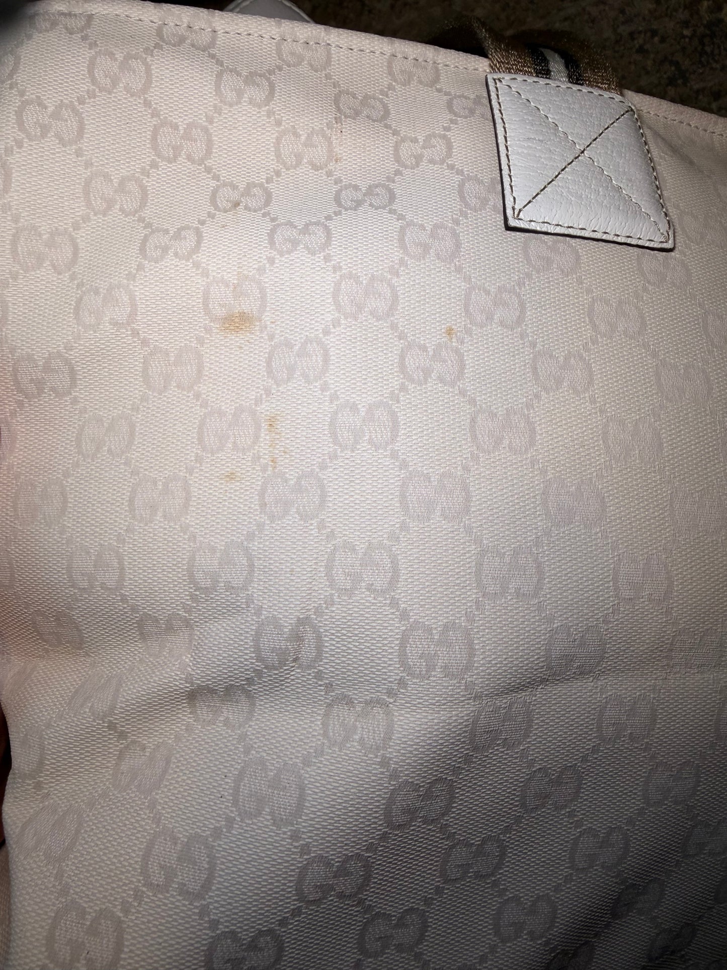 Gucci Cream Large Tote Bag