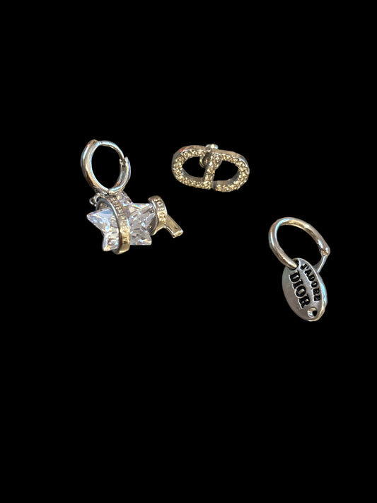 3 Dior Earrings