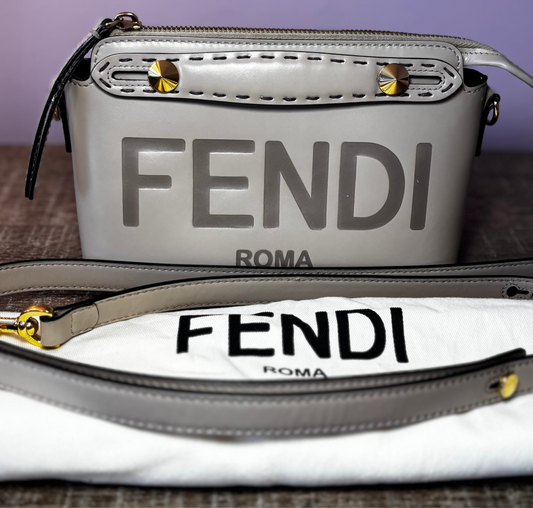 Fendi By the Way Beige Crossbody Bag