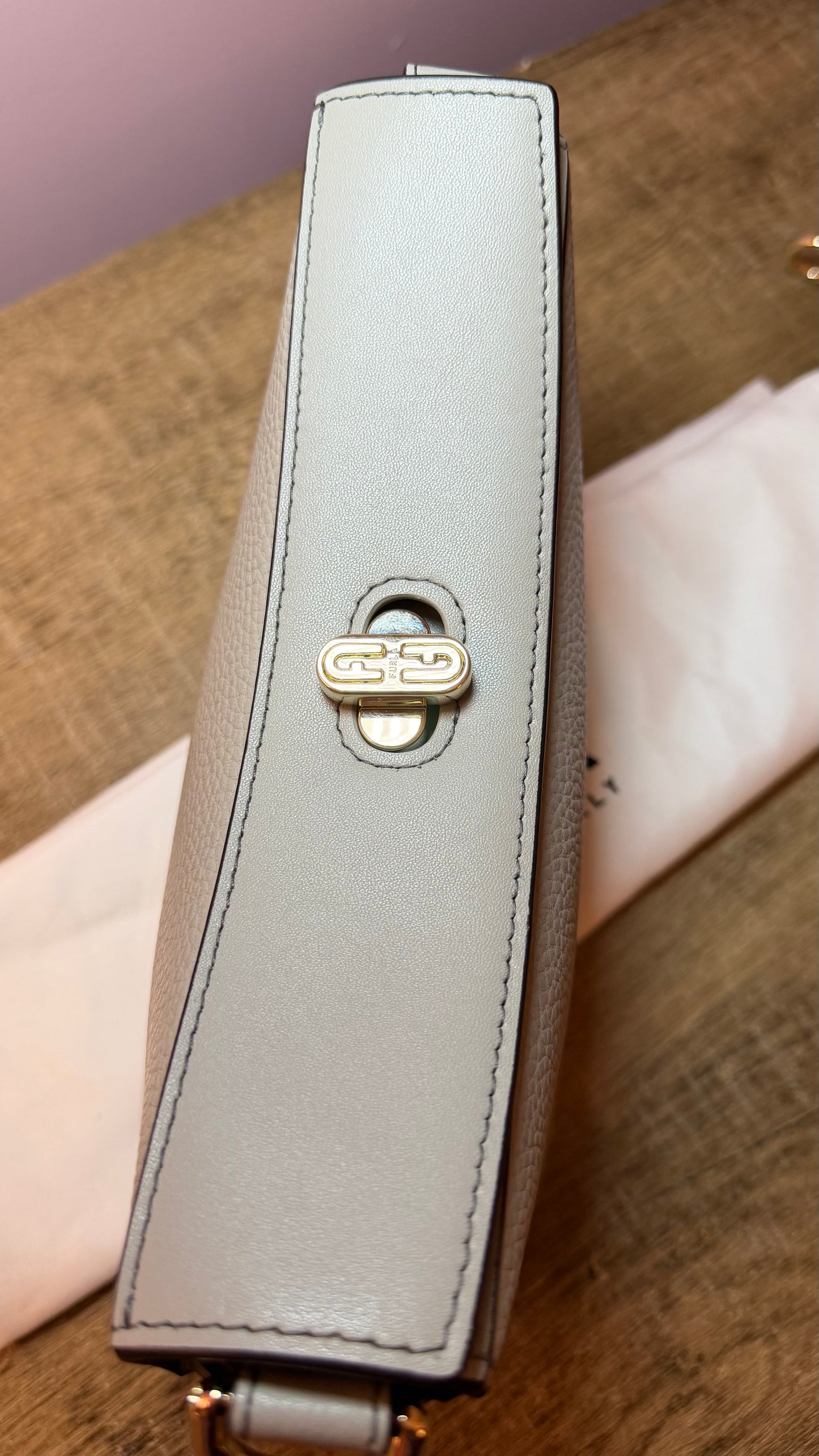 Furla Grey Shoulder Bag