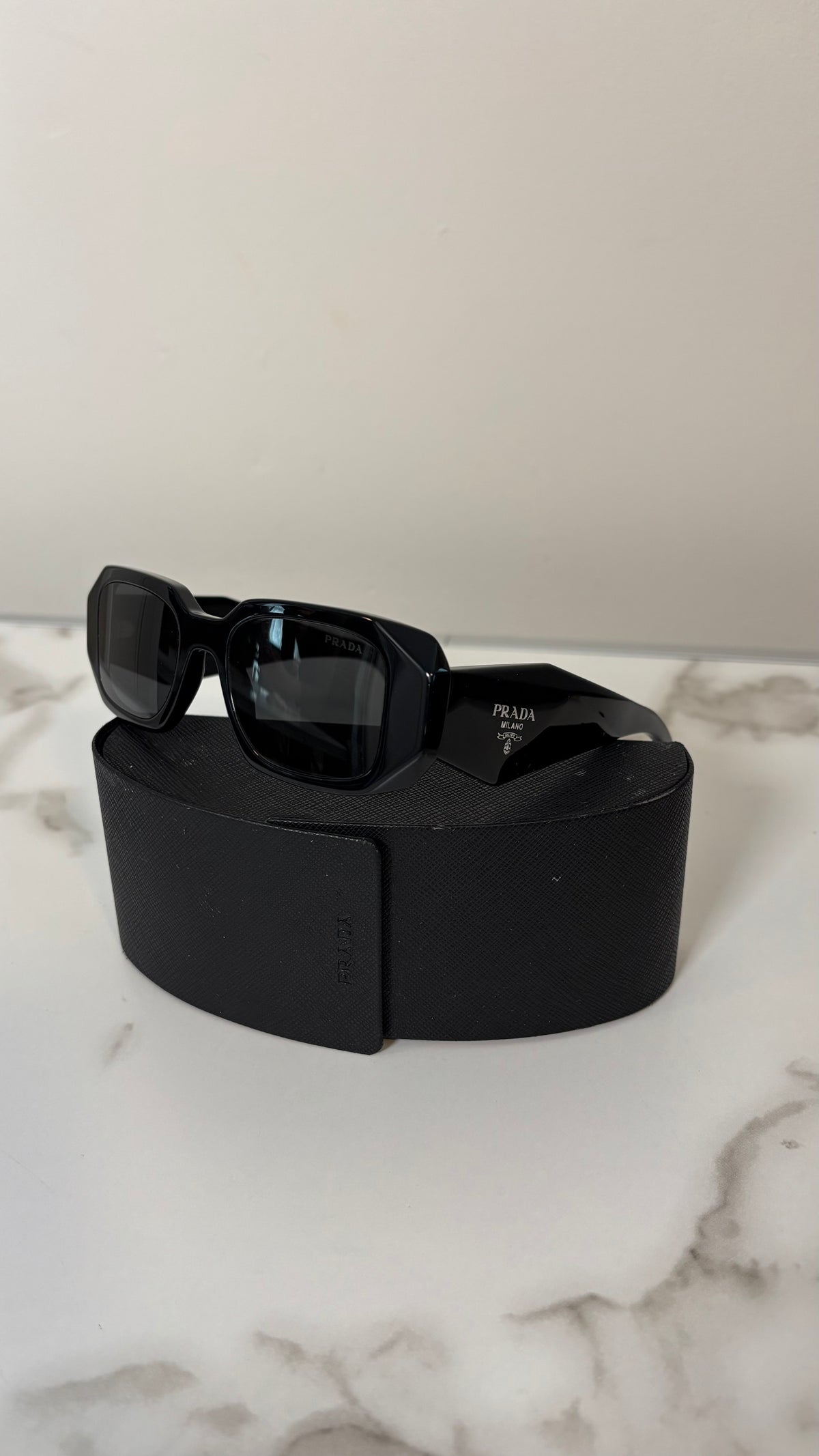 Prada Black Sunglasses with Case