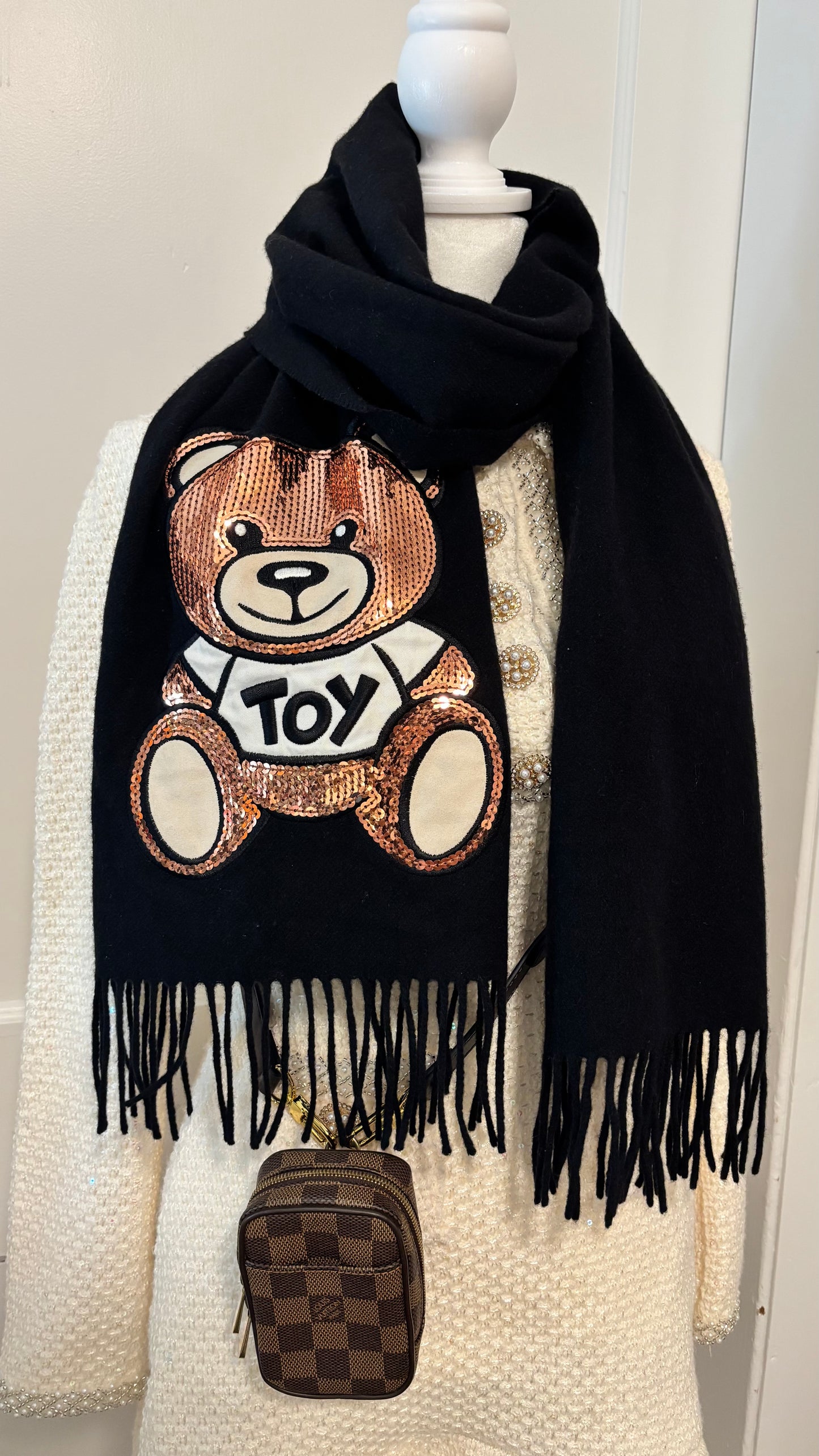 Moschino Bear Scarf