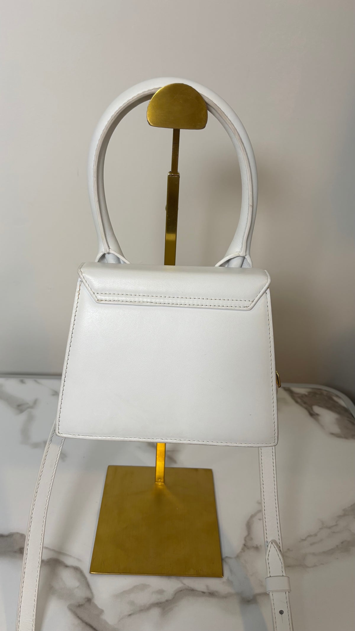 Jacquemus Le Chiquito Moyen Bag White