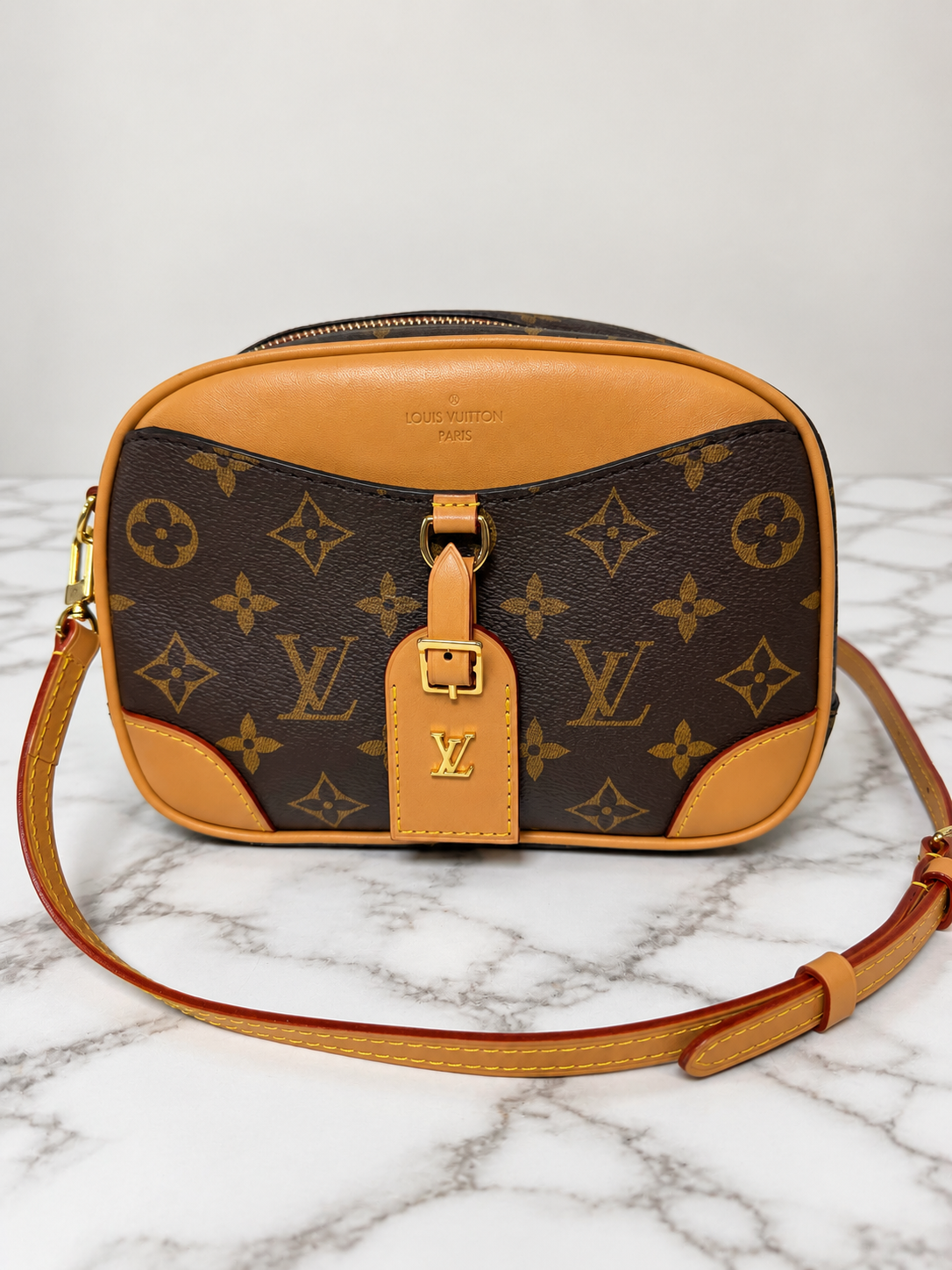 Louis Vuitton Deaville Mini Microchipped Crossbody Bag