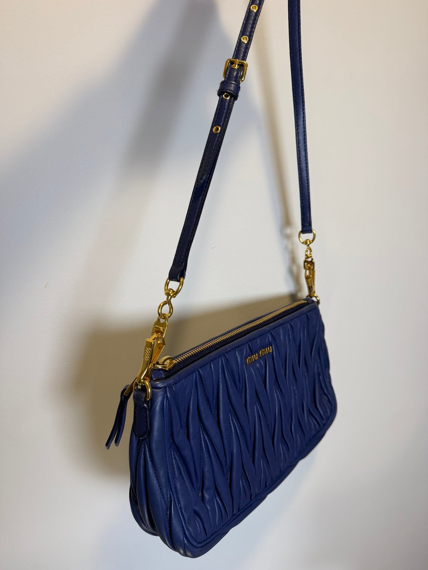 Miu Miu Blue Pochette