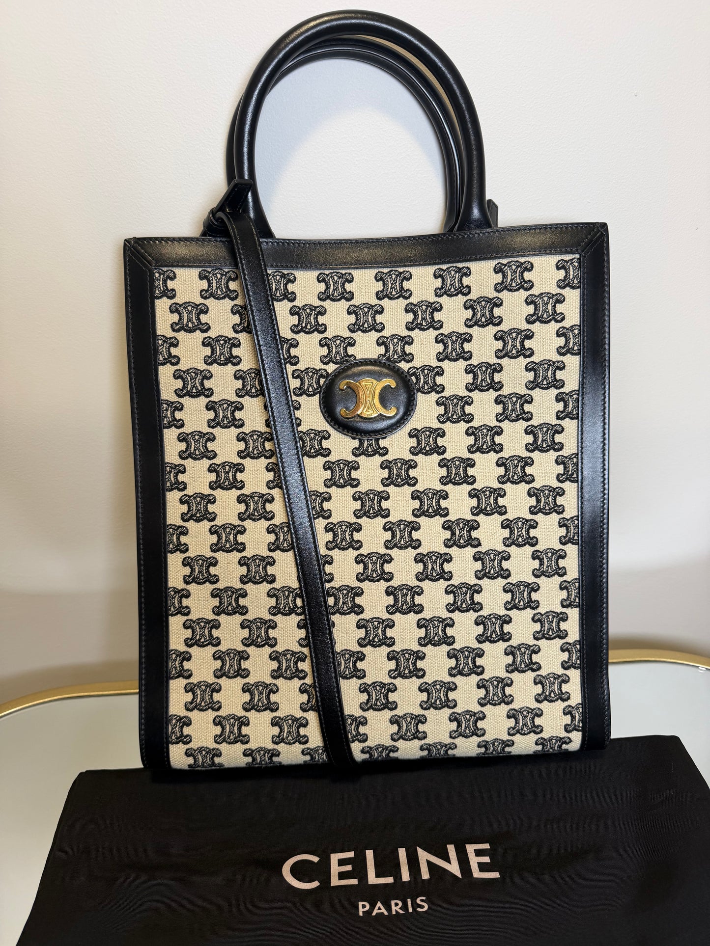 Celine Triomphe Vertical Crossbody Bag