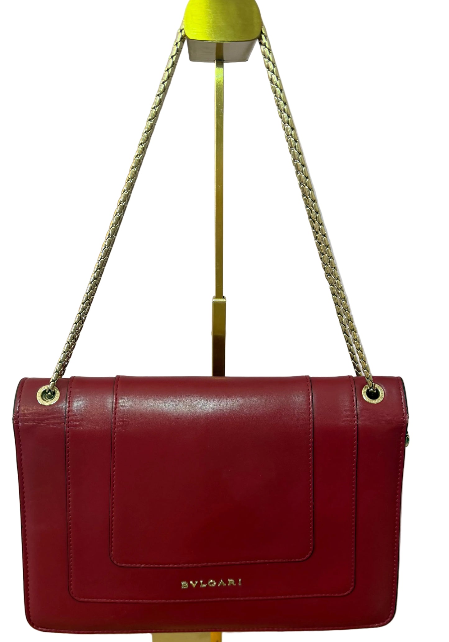 Bvlgari Deep Red Serpenti Bag
