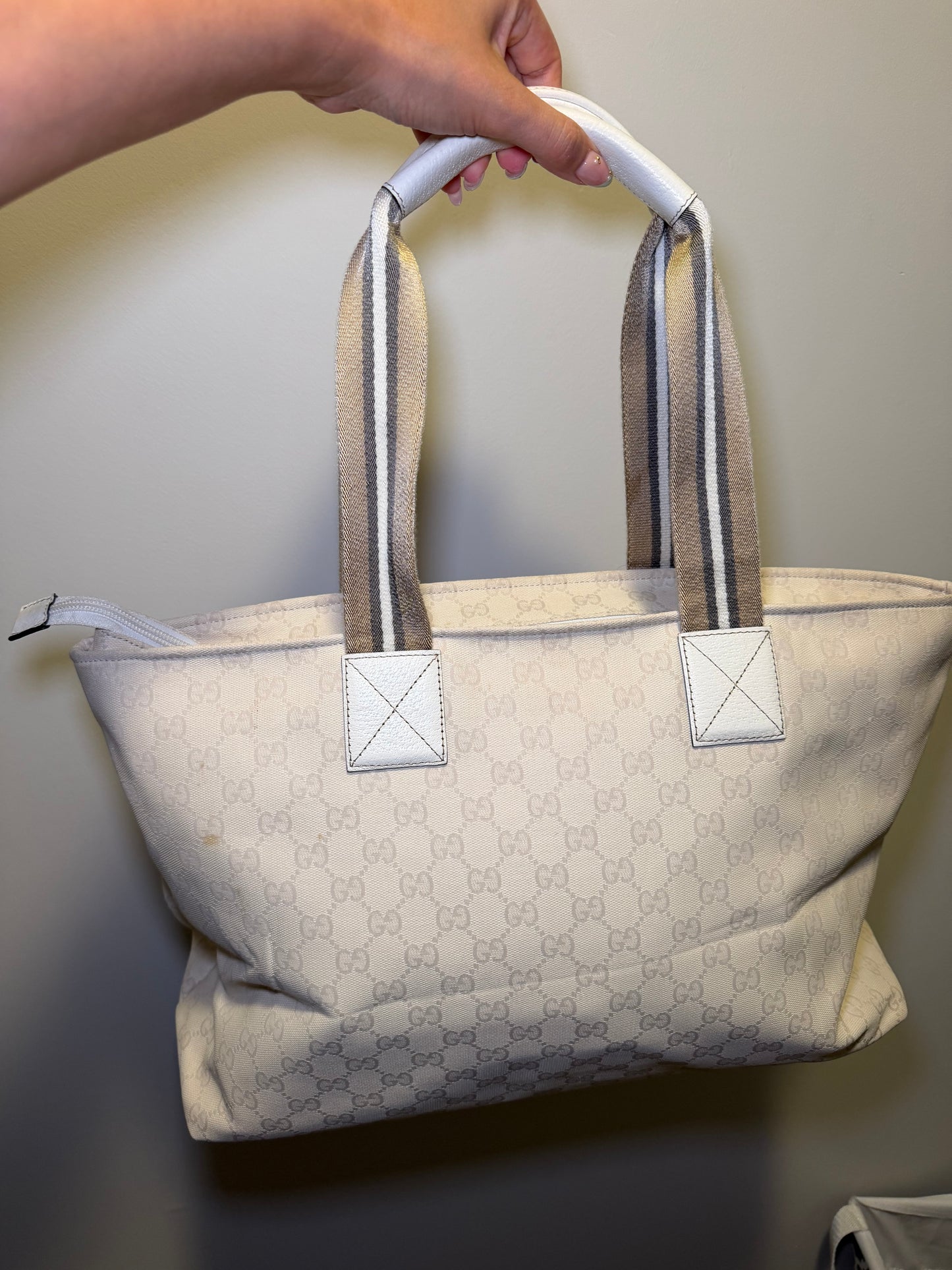 Gucci Cream Large Tote Bag