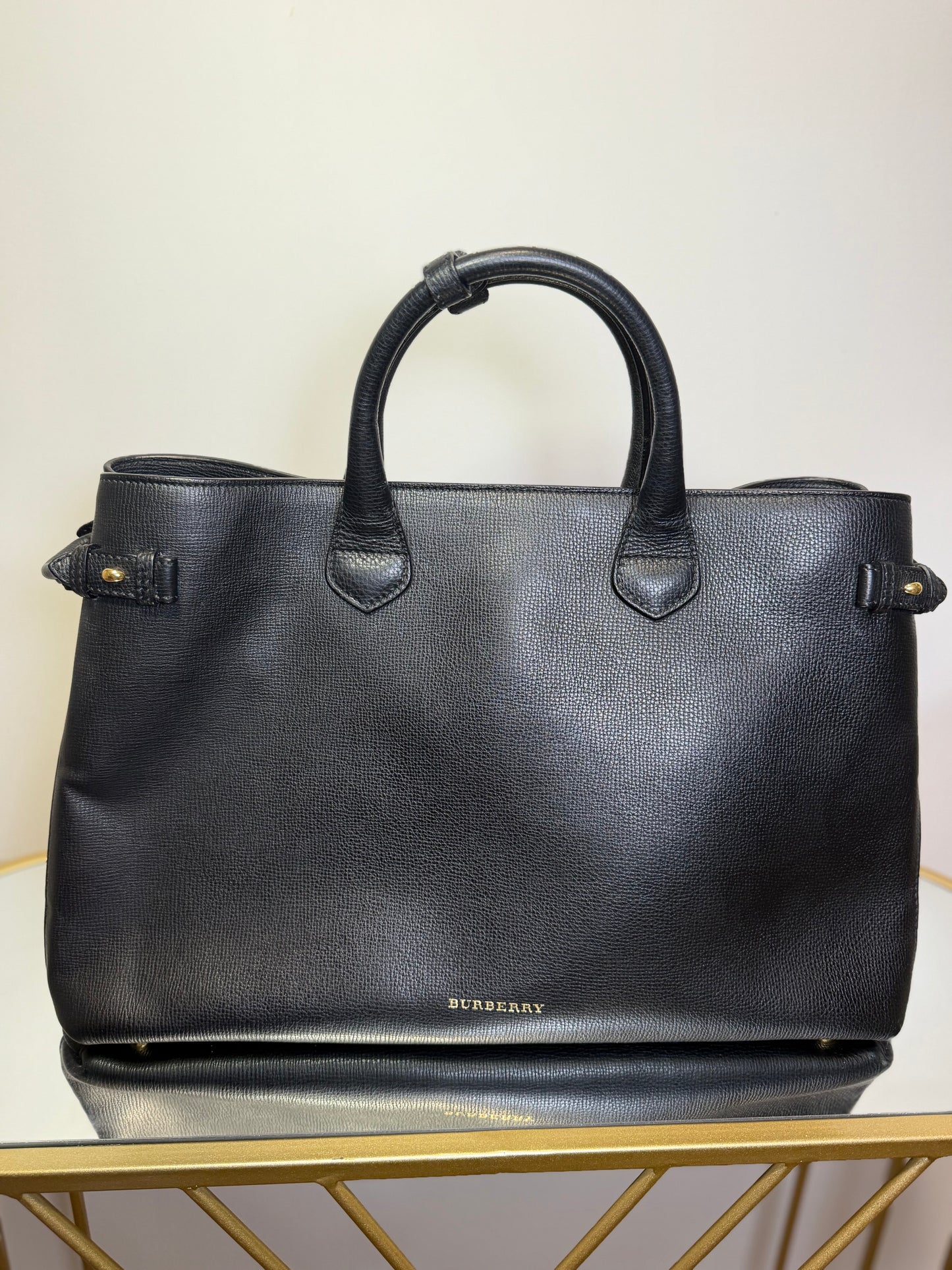 Burberry Black Large Satchel/Crossbody Bag