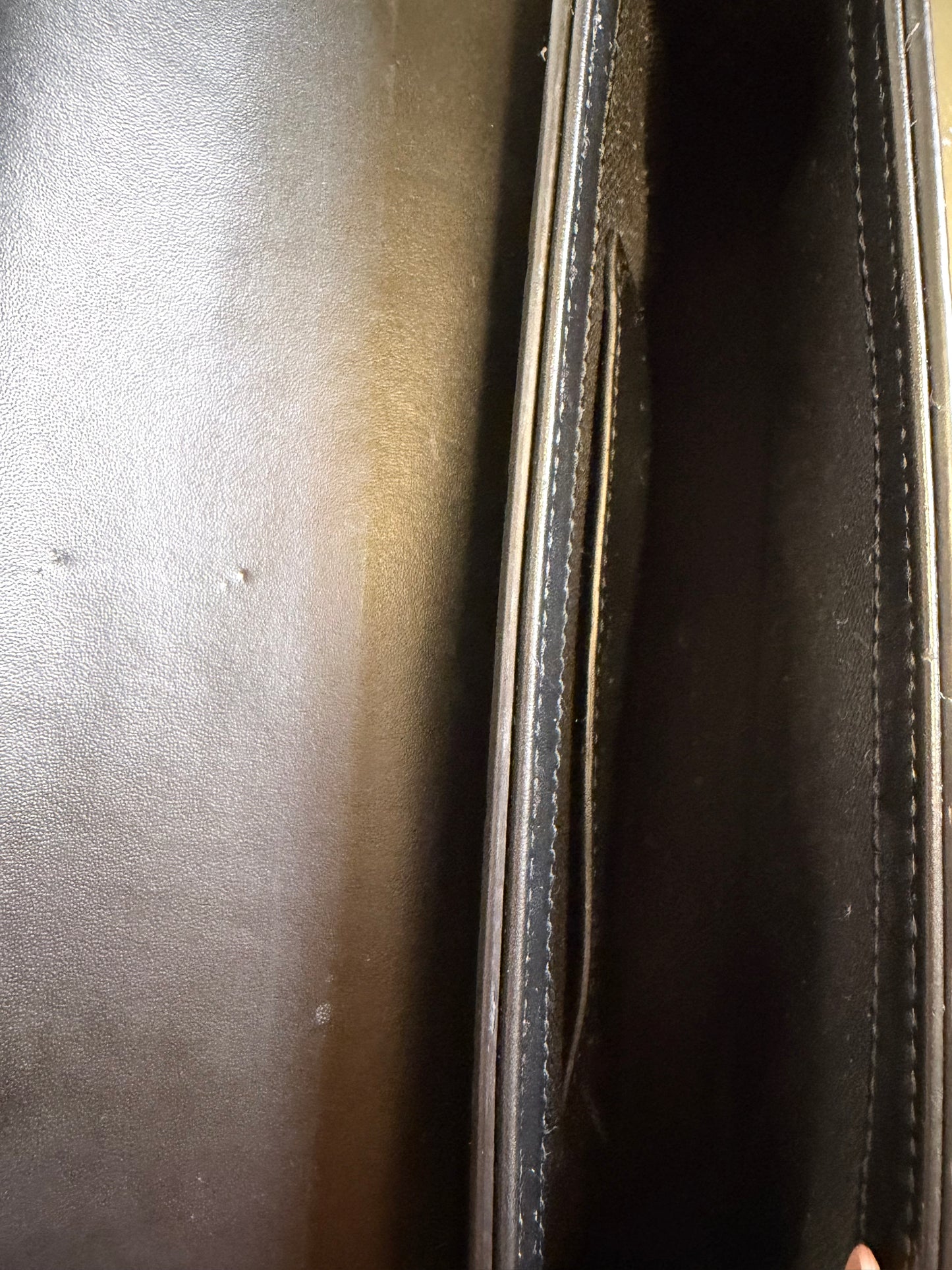 Gucci Black Leather Jumbo GG Crossbody