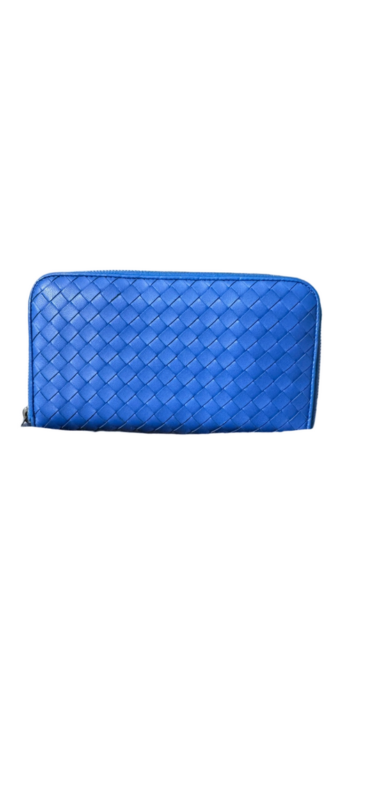 Blue bottega wallet