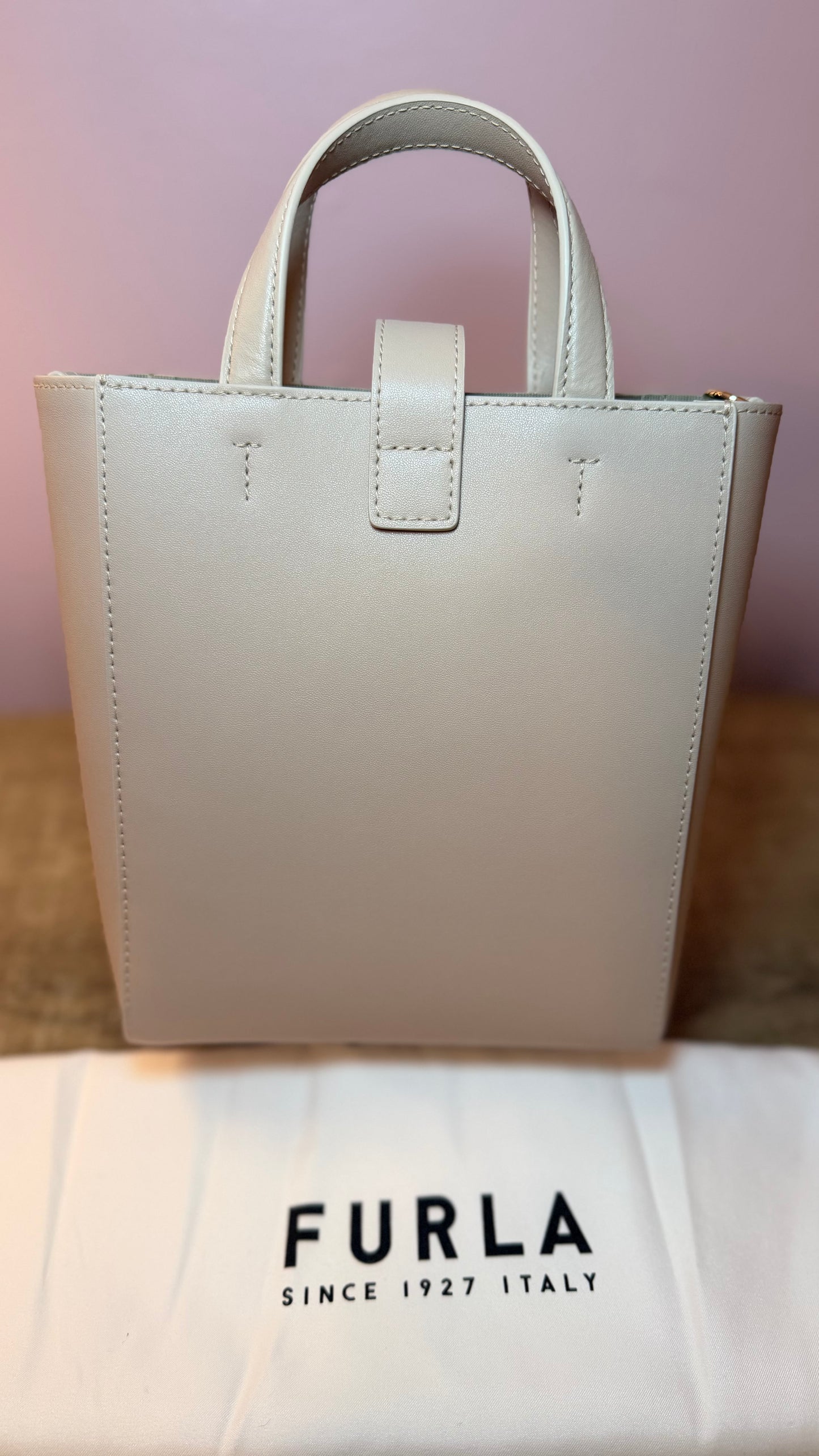 Furla light pink crossbody