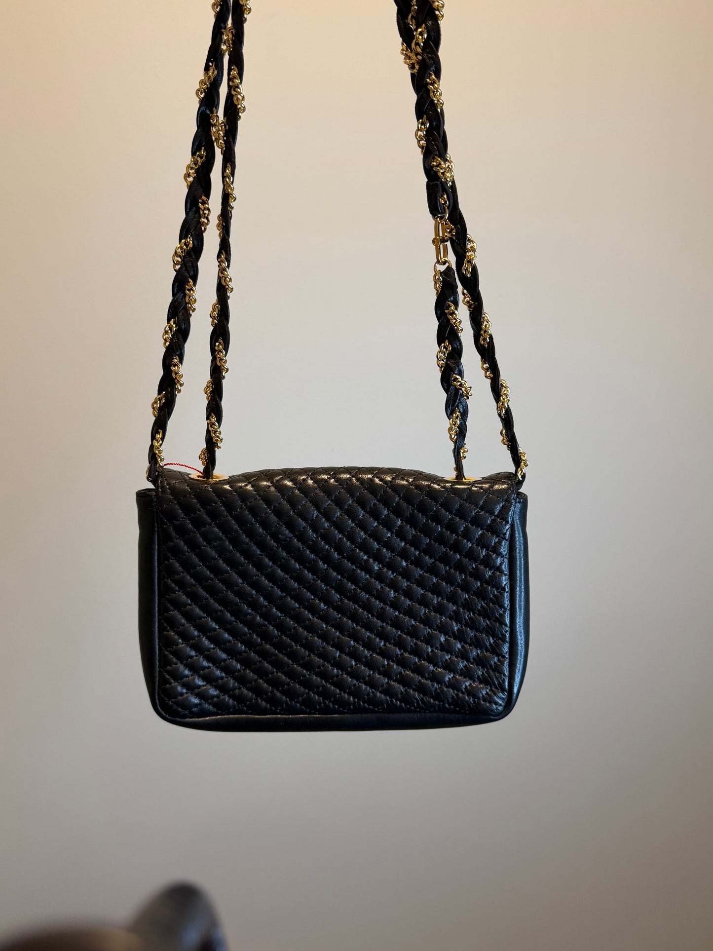 Bally Black Lambskin Crossbosy