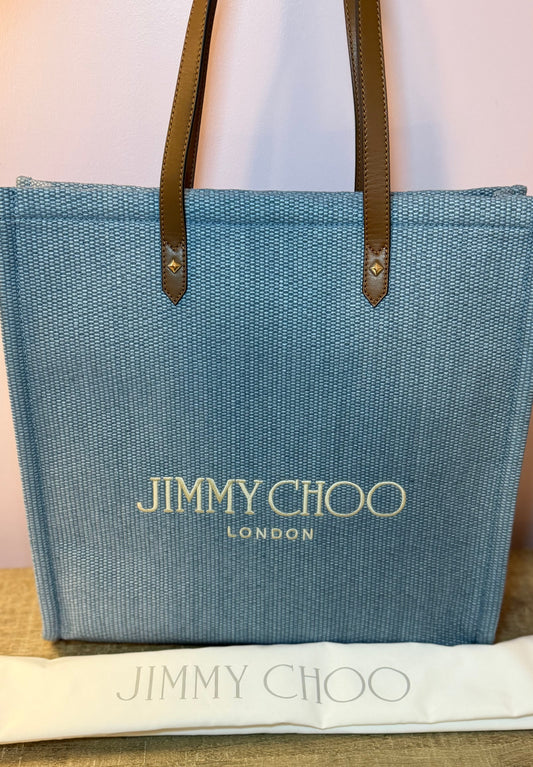 Jimmy Choo blue large tote