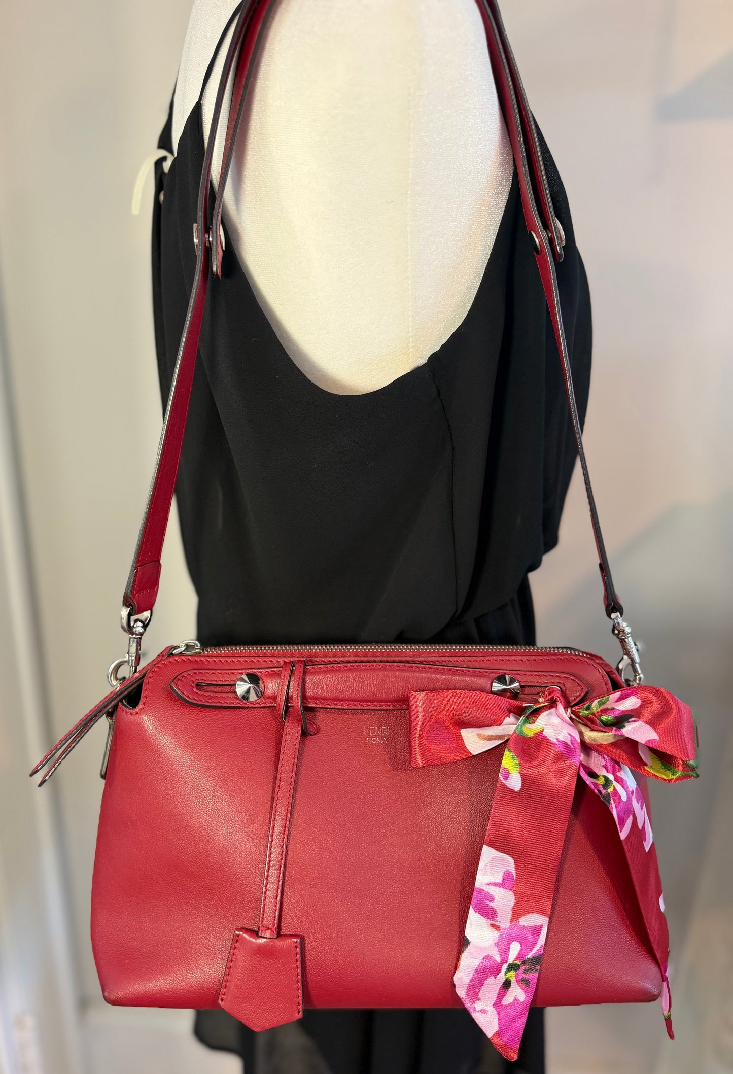 Fendi By the Way Burgundy Bag