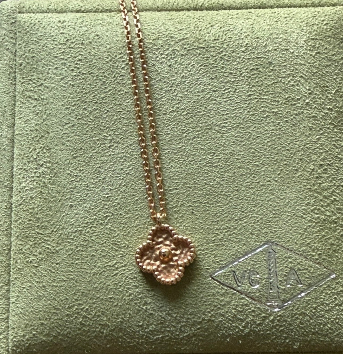 Van Cleef Sweet Alhambra 18kt Rose Gold Necklace