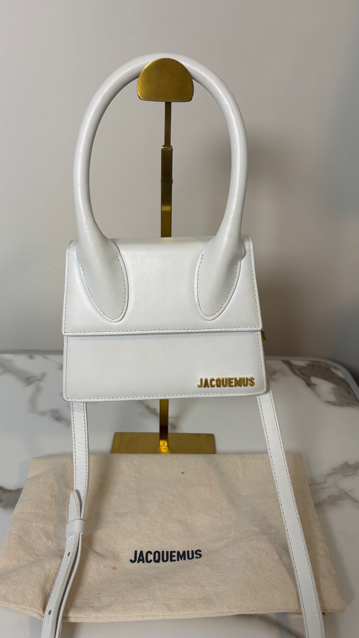 Jacquemus Le Chiquito Moyen Bag White